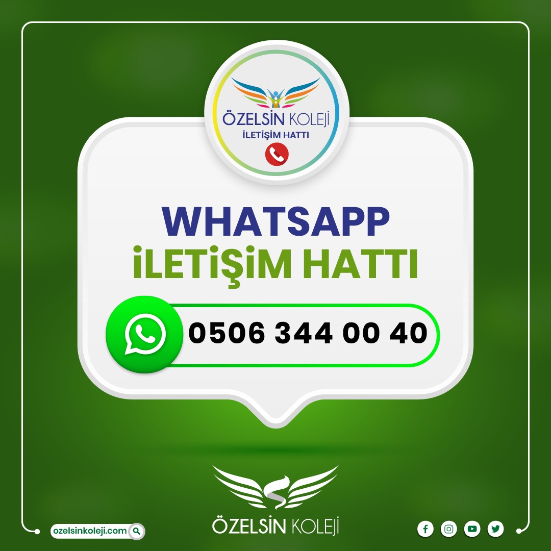 Whatsapp iletişim hattı. 0506 344 00 40